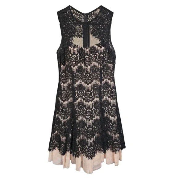 Betsy & Adam | Dresses | Betsy Adam Black And Cream Dress 8p | Poshmark